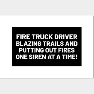 Fire Truck Driver Posters and Art